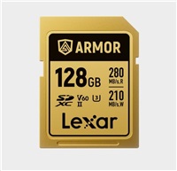 Lexar SDXC ARMOR Gold UHS-II U3, Stainless Steel, IP68 R280/W210 (V60) 128GB LSDAMGL128G-RNNNG