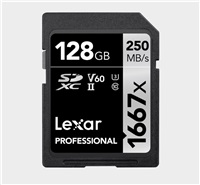Lexar SDXC Pro 1667X UHS-II U3 R250/W120 (V60) 128G LSD128CB1667