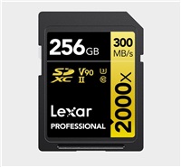 Lexar SDXC Pro 2000X UHS-II U3 R300/W260 (V90) 256GB LSD2000256G-BNNNG