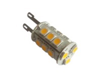 LEXI LED žiarovka G9 18x5050 SMD Epistar, 230 lm, teplá biela G9-5018