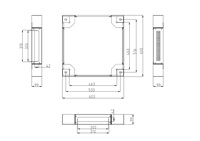 LEXI-Net podstavec s filtrem pro stojanový rozvaděč 600x600, šedý LS-PF66