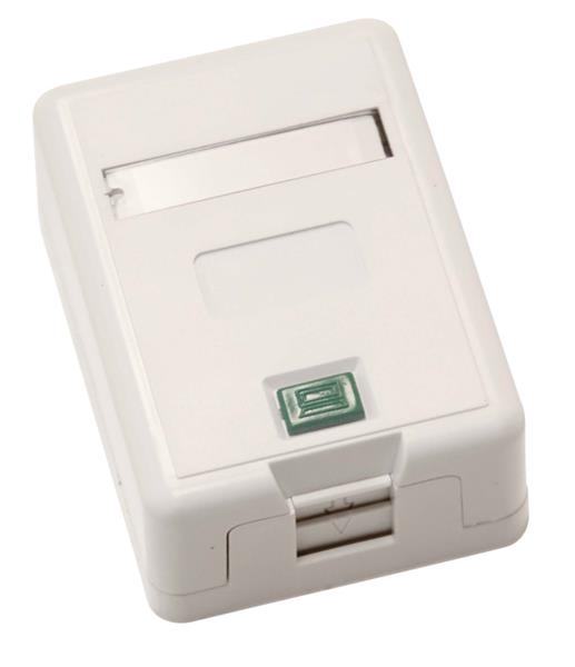 LEXI Zásuvka Basic UTP 1 port, Cat6 na om. biela