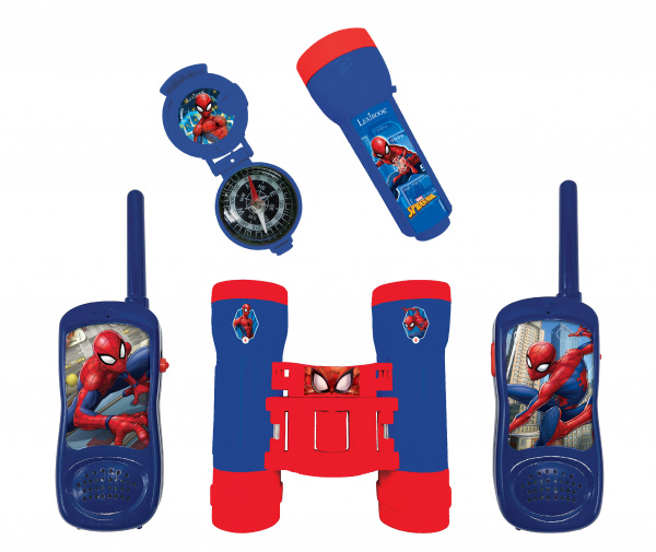 LEXIBOOK Set Spiderman-vysílačky,baterka 3380743084176