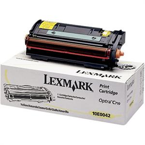 Lexmark originál toner 10E0042, yellow, 10000str., Lexmark Optra C710