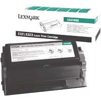 Lexmark originál toner 12A7400, black, 3000str., return, Lexmark E321, E323