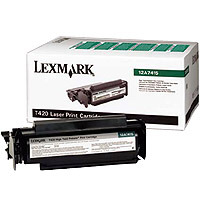 Lexmark originál toner 12A7415, black, 10000str., return, Lexmark T420