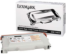 Lexmark originál toner 20K1403, black, 10000str., Lexmark C510