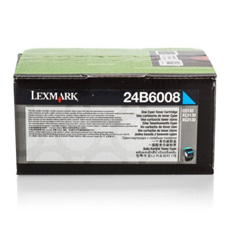 Lexmark originál toner 24B6008, cyan, 3000str., 24B6008, high capacity, Lexmark