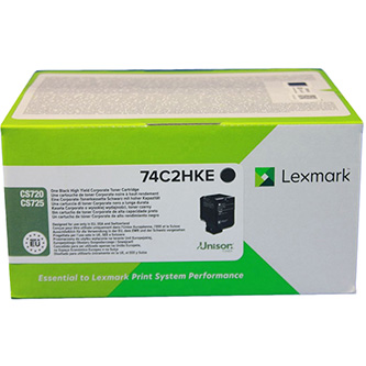 Lexmark originál toner 74C2HKE, black, 20000str., return, high capacity, Lexmark CS720de,CS720dte,C