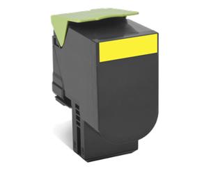 Lexmark originál toner 80C2HY0, yellow, 3000str., return, Lexmark CX410/510