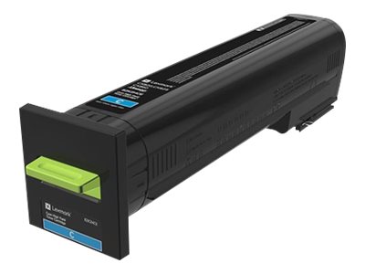 Lexmark originál toner 82K2UCE, cyan, 55000str., return, ultra high capacity, Lexmark CX860de,CX860