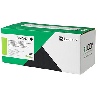 Lexmark originál toner B342H00, black, 3000str., high capacity, return, Lexmark B3340dw, B3442dw, M