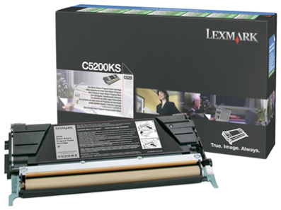 Lexmark originál toner C5200KS, black, 1500str., return, Lexmark C530