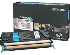 Lexmark originál toner C5220CS, cyan, 3000str., return, Lexmark C522n, C524