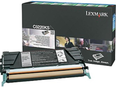 Lexmark originál toner C5220KS, black, 4000str., return, Lexmark C522n, C524