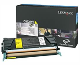 Lexmark originál toner C5220YS, yellow, 3000str., return, Lexmark C522n, C524