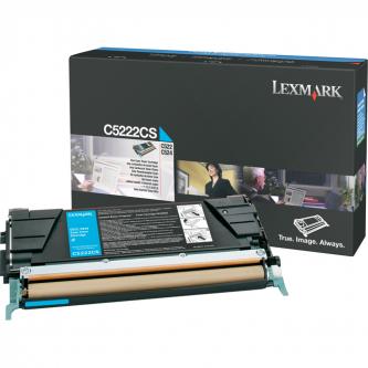 Lexmark originál toner C5222CS, cyan, 3000str., Lexmark C52x, C53x