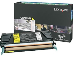 Lexmark originál toner C5240YH, yellow, 5000str., return, Lexmark C524