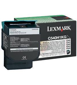 Lexmark originál toner C540H1KG, black, 2500str., return, high capacity, Lexmark C540, X543, X544,