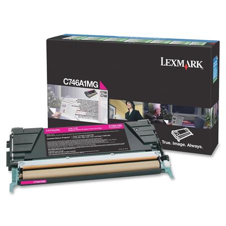 Lexmark originál toner C746A1MG, magenta, 7000str., return, Lexmark C746DN, C746DTN, C746N, C748DE,
