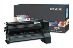 Lexmark originál toner C782X2MG, magenta, 15000str., Lexmark C782