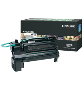 Lexmark originál toner C792X1KG, black, 20000str., return, extra high capacity, Lexmark C792de, C79