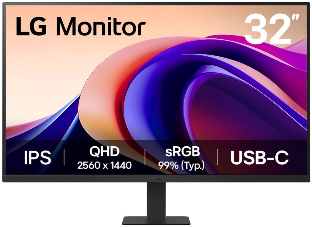 LG 32U631A-B 32"W IPS 2560x1440 5ms 5M:1 250cd HDMI USB-C(15W) 100Hz 32U631A-B.AEUQ
