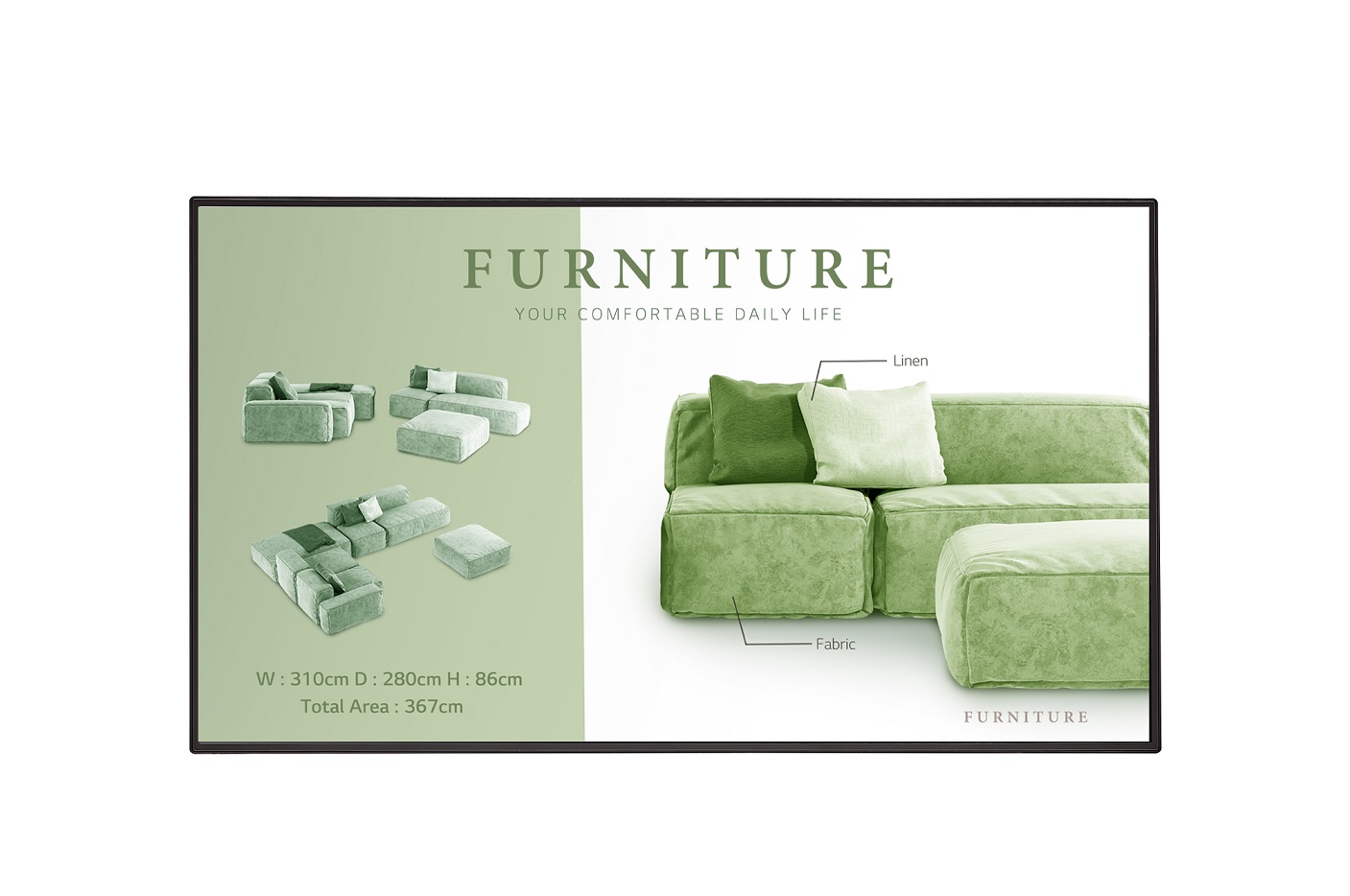 LG 49" signage 49UM5N-H - 24h, 500nit, UHD 3840x2160, WebOS 49UM5N-H.AEU