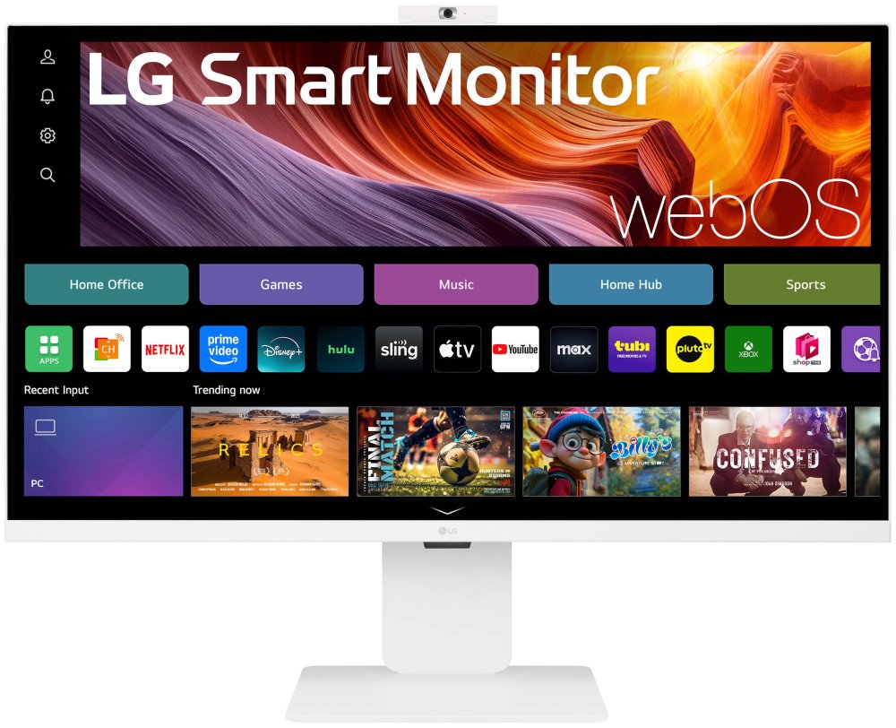 LG monitor 32U850SA-W 31,5" IPS 3840x2160/16:9/400cdm/5ms/USB-C/HDMI/BT/Wifi/webOS/zrcadlení/speaker/FHDkamera/výš.stav