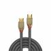 Lindy HDMI M/M 7,5m, Ultra High Speed+Eth, 4K@60Hz, HDMI 2.0, 18G, G pozl. kon., sivý, Gold Lin L37865