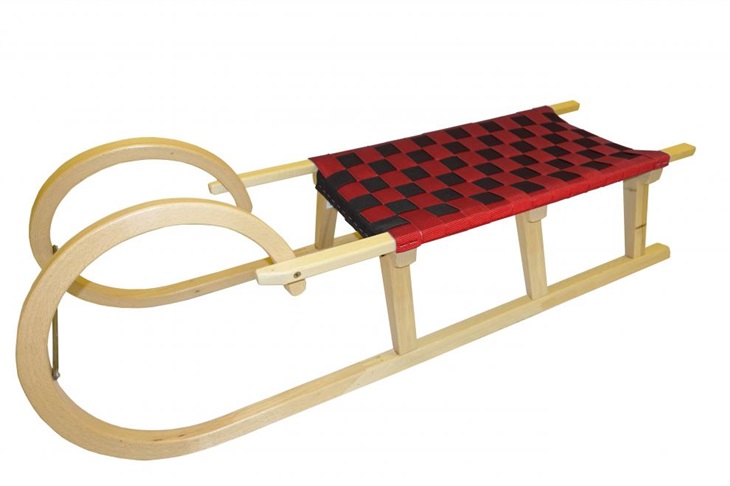 Lion A2032MO Sáně dřevěné Rohačky 125CM 8595096620321