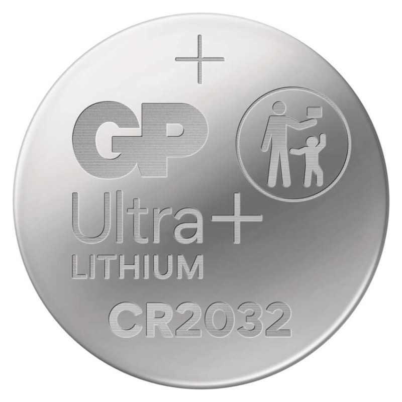 Lítiová gombíková batéria GP Ultra plus CR2032, 4+1 ks 4891199236815