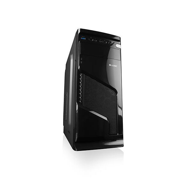 LOGIC PC skrinka K1 Midi, bez zdroja, USB 3.0 x 1/ USB 2.0 x 2/ HD AUDIO/ W/ AT-K001-10-0000000-0002