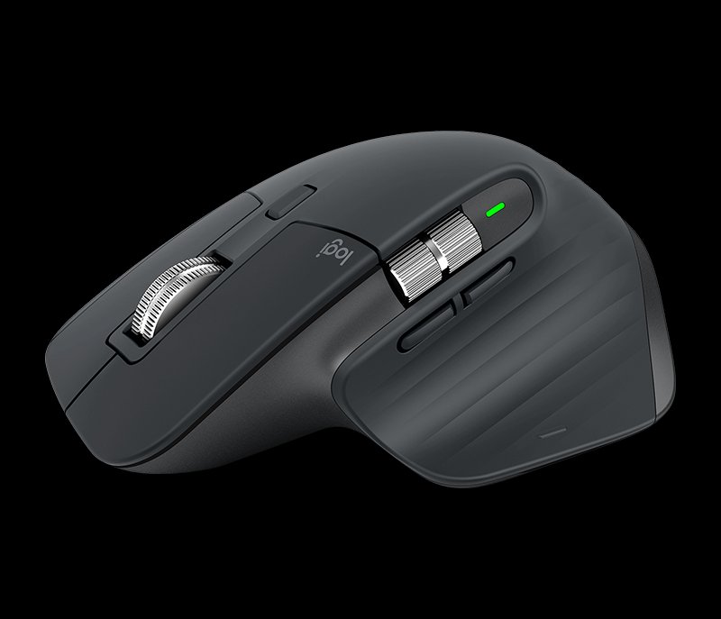 Logitech bezdrátová myš MX Master 3 for Mac Advanced Wireless / Darkfield/ 7 tlačítek/ 4000DPI - space gray 910-005696