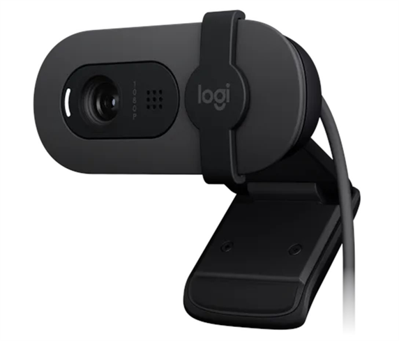 Logitech BRIO 100 - webcam, Full HD, USB - grafitová 960-001585