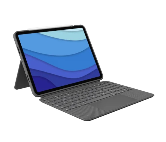 Logitech COMBO TOUCH for iPad 11 (1.,2.,3. a 4.gen.) - Oxford Grey - UK 920-010148