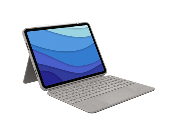 Logitech® Combo Touch for iPad Pro 11-inch (1st, 2nd, 3rd and 4rd generation) - SAND - UK - INTNL 920-010172