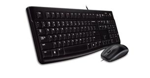 Logitech Desktop MK120 - Klávesnice a sada myši - USB, černá 920-002536