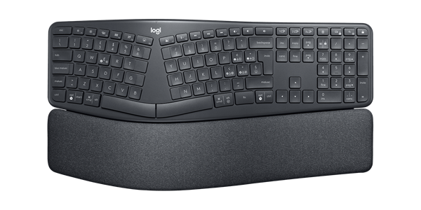 Logitech ERGO K860 for Business/Bezdrátová USB + Bluetooth/US layout/Černá 920-010352