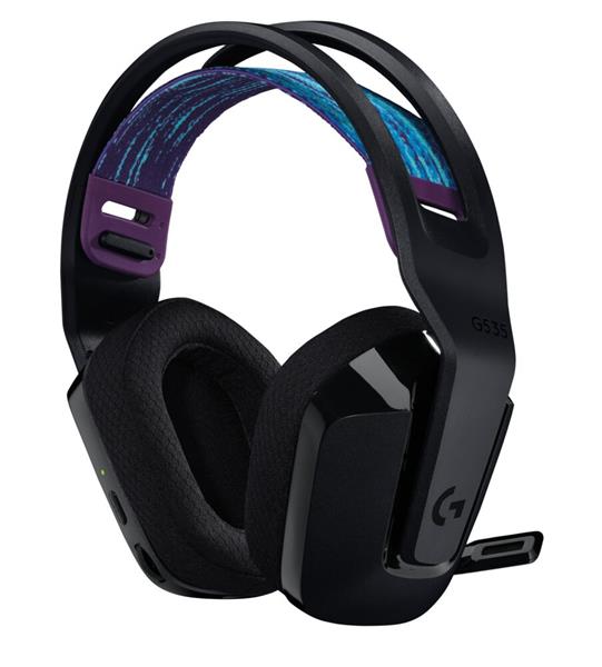 Logitech G535 LIGHTSPEED Wireless Gaming Headset - BLACK - 2.4GHZ - N/A - EMEA - 914 981-000972