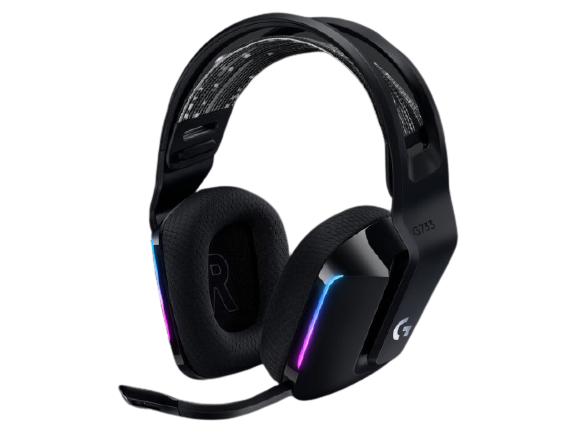 Logitech® G733 LIGHTSPEED Wireless RGB Gaming Headset - BLACK - EMEA 981-000864