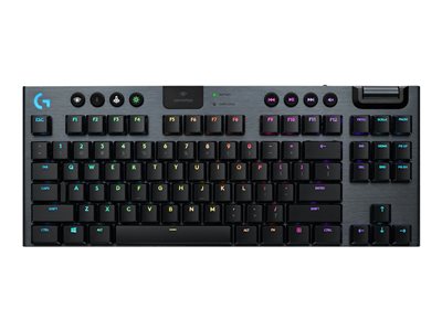 Logitech® G915 TKL Tenkeyless LIGHTSPEED Wireless RGB Mechanical Gaming Keyboard - tactile - CARBON - US INT' 920-009503