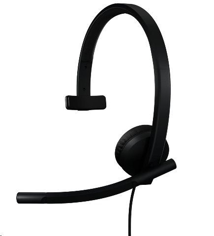 Logitech® H570e USB Headset Mono (Teams version) headset - BLACK - USB-A 981-001426