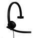 Logitech® H570e USB Headset Mono (Teams version) headset - BLACK - USB-C 981-001427