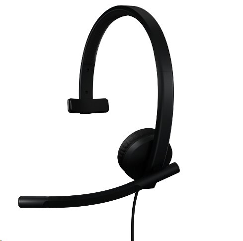 Logitech® H570e USB Headset Mono (Teams version) headset - BLACK - USB-C 981-001427