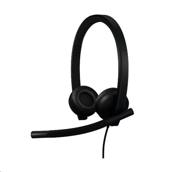 Logitech® H570e USB Headset Stereo (Teams version) headset - BLACK - USB-C 981-001431