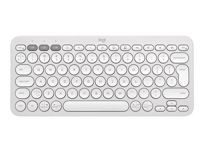 Logitech K380s Pebble Keys 2 - Bluetooth klávesnica - biela - US 920-011852