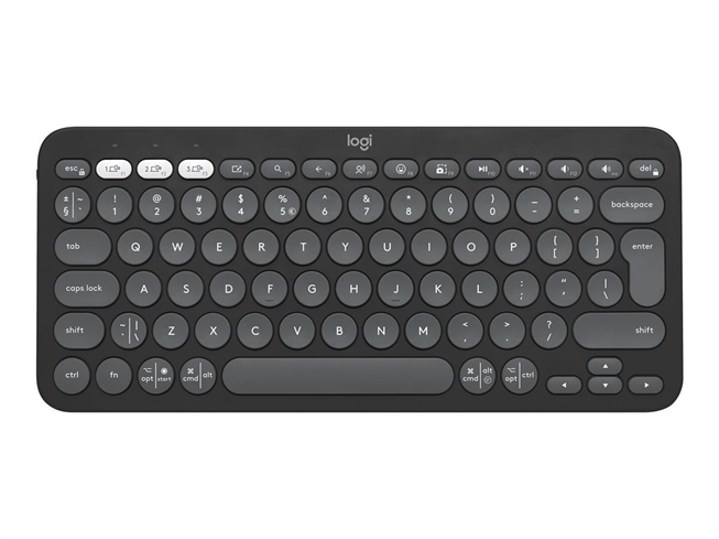 Logitech K380s Pebble Keys 2 - Bluetooth klávesnica - grafitová - US 920-011851