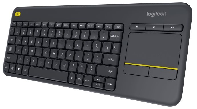 Logitech® K400 Plus Wireless Touch Keyboard Black, SK/CZ 920-007151