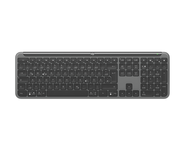 Logitech® K950 SIGNATURE SLIM WIRELESS KEYBOARD - GRAPHITE-US INT'L-2.4GHZ/BT 920-012465